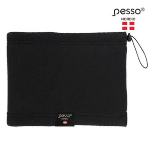 Fleece scarf, black, Pesso