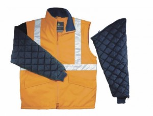Work jacket Freeway high visibility orange, Delta Plus