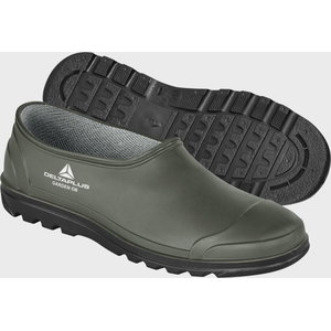 PVC working clogs Garden OB SRA, khaki/black, DELTAPLUS