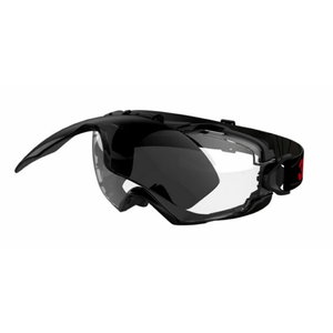 GoggleGear 6000 Safety Goggles, IR5 Black Shroud, Scotchgard, 3M