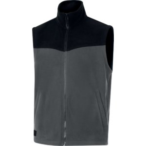 Product image of: Fleece vest Gilli, dark grey/black 2XL, Delta Plus