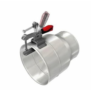Large steel nozzle 250mm with grip for 200mm hoses 