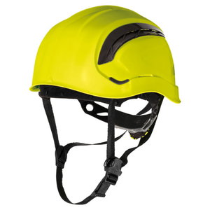 Safety helmet, Rotor adjustable, ventilated, yellow, Delta Plus