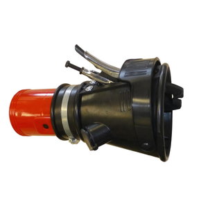 Nozzle with clamp and damper d=75mm