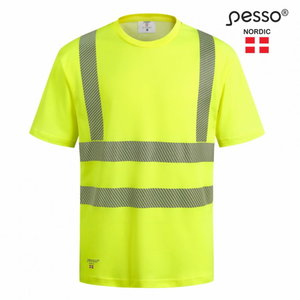 Hi-vis T-shirt Hvmcot CL2, yellow, Pesso