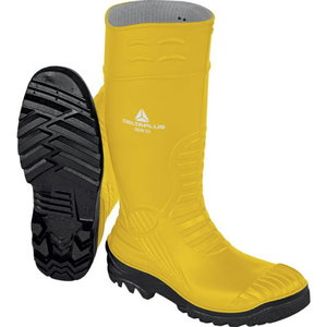 Rubber safety boots Iron S5 SRC, yellow/black, Delta Plus
