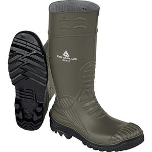 Rubber safety boots Iron S5 SRC, khaki/black, Delta Plus