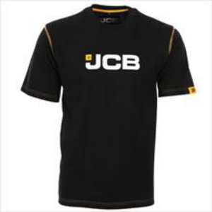 Black T-Shirt - Small, JCB