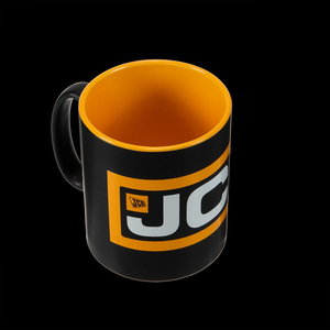 Mug, black and yellow, , JCB