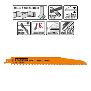 Otssaetera metallile 5tk/pakis BiM, CMT