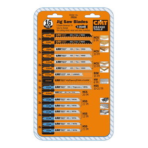 Jig saw bladede set, 16pcs in pack, CMT