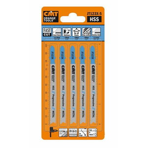 Jig saw blade for metal, 5pcs in pack 75x1,2-2,6/10-21TPI, CMT