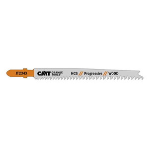 Jig saw blade for wood, 5pcs in pack 90x2-3mm Z8-12TPI, CMT