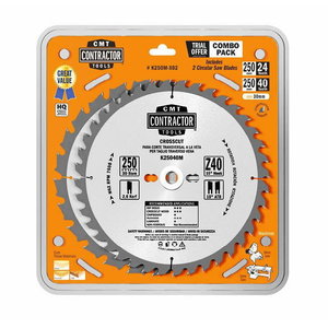Pjovimo diskų rinkinys, 3vnt 160x2,2/20mm Z24/40 15&deg;/10&deg;