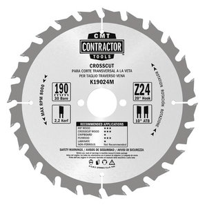 Saeketad for wood 10tk Contractor 190Z2a2b1ATB 19024M2/1,4x30mm Z24 a20, CMT