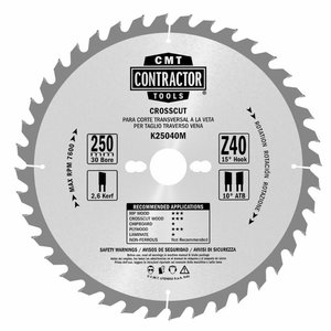 2kpl pyörösahanteriä, 305x2,6/30mm Z40/60 Ø305x2,6/30mm Z40/60, CMT