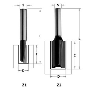 Straight bit S=8mm, D=6mm