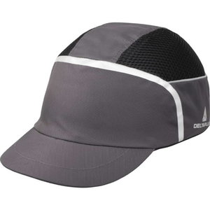 Apsauginė kepurė Kaizio,  ergonomiška,  pilka/juoda, Delta Plus