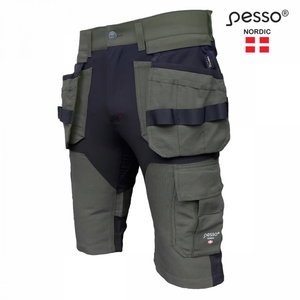 Shorts with holsterpockets Titan Flexpro, green C48, Pesso
