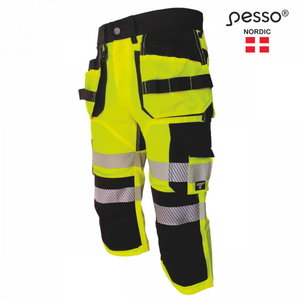 Hi-vis 3/4 bikses Uranus Flexpro, CL1, dzeltenas, Pesso