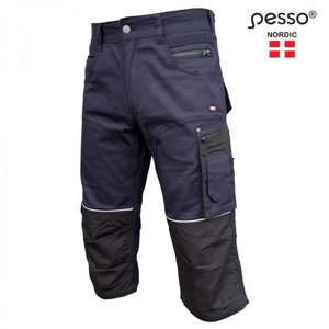 Workwear trousers 3/4 KB215M stretch, navy, Pesso