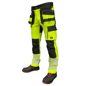 Työhousut riipputaskuilla Uranus Flexpro huomioväri CL2, kel