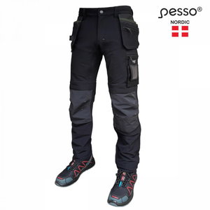 Kelnės  su kišenėmis dėklais Taurus Stretch, juoda C48, Pesso