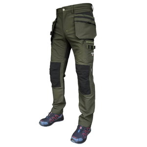 Kelnės  su kišenėmis dėklais Jupiter Slim fit, zalias, PESSO
