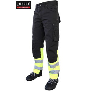 Kelnės  Kdcjg,  juoda/geltona, Pesso