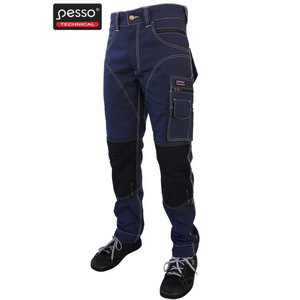 Kelnės Pesso tamsiai pilka, tamsiai mėlyna/juoda C52