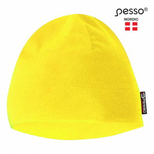 Müts fliisist, kõrgnähtav kollane, Pesso