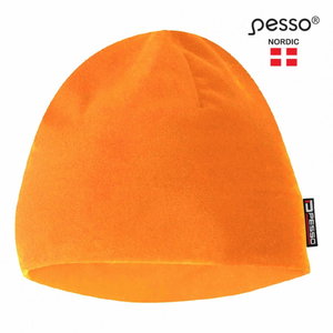 Warm winter Fleece Cap, orange, Pesso