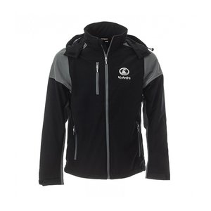 Mens black softshell jacket KUBOTA XL
