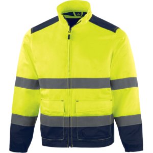 Working jacket M1VE2 hi-vis CL2, yellow/dark blue L