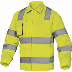 Work jacket M2VHV High visibility CL2, yellow L, Delta Plus