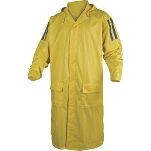 Apsiaustas MA400 nuo lietaus poliesteris dengtas PVC geltona M