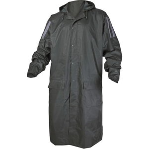 Raincoat PVC-coated polyester, green, Delta Plus