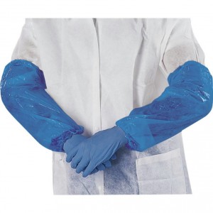 Polietileno rankogaliai MANCHBE 21 mic, mėlyna spalva, DELTAPLUS