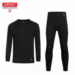 Underwear Merino set, black, Pesso