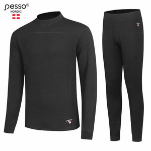 Underwear  Merino80 set, black, Pesso