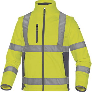 Hi-vis softshell jaka Moonlight2, CL3, dzeltena, DELTAPLUS