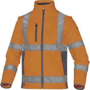 Softshell jakk Moonlight2 kõrgnähtav CL3. 2 in 1, oranz, Delta Plus