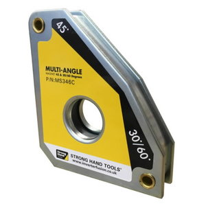 Standard welding magnet sguare, max pull force 40kg, 30°/60°, STRONG HAND EUROPE s.r.o.