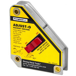 Product image of: Welding magnet on/off Adjust-O, 45°, 90°, 30kg, Strong Hand Tools