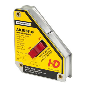 Welding magnet on/off Adjust-O, 45°, 90°, 75kg, Strong Hand Tools