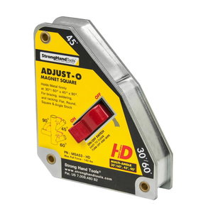 Welding magnet (Magnet square) on/off Adjust-O,30°/60°,45°,90°, STRONG HAND EUROPE s.r.o.