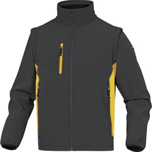Softshell jacket-vest Musen2, grey/yellow L