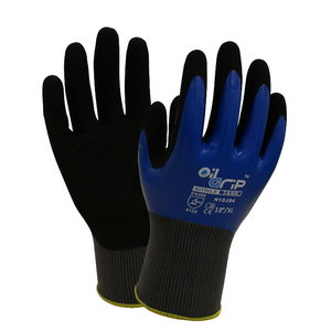 Gloves, fully nitrile coated, on palm double nitrile, 9, Inxs
