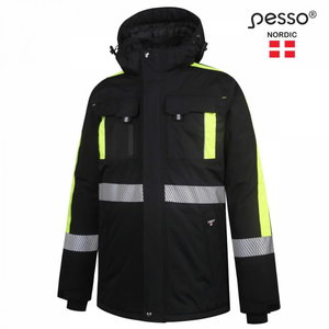 Winter Jacket Nova, black/yellow, Pesso