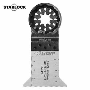 Įgilinamo pjovimo peilis medis, vinys 50mm BiM Co8 Z1,4mm ST STARLOCK, CMT